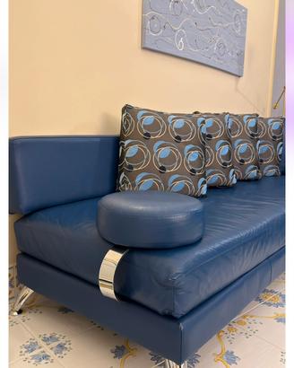 Divano angolare in design in vera pelle