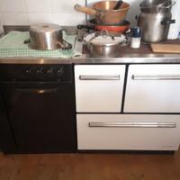 Cucina economica a legna e a gas