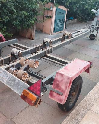 rimorchio porta barca 600 kg 