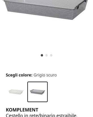 ikea komplement pax cassetto rete e portapantaloni