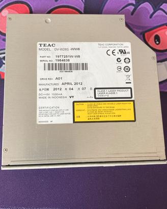 Masterizzatore DVD CD TEAC DV-W28S-WW8 SATA slim