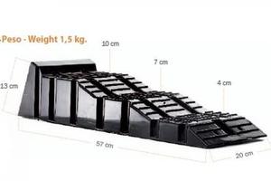 Coppia cunei livellatori rinforzati con sacca 50ql