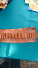 Cartuccera in cuoio calibro 22