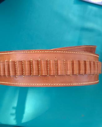 Cartuccera in cuoio calibro 22