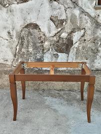 Tavolo Scavolini in vero marmo con base in legno 