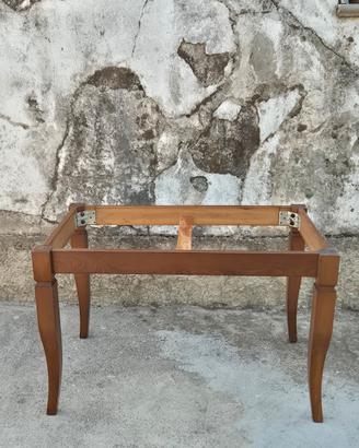 Tavolo Scavolini in vero marmo con base in legno 