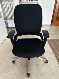 Sedia ufficio ergonomica Steelcase Leap come nuova