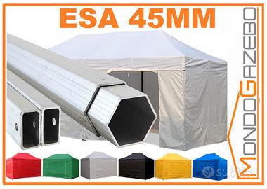 gazebo pieghevole 3x6 professionale ALU45 6x3 lati
