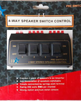 HQ-PreSwitch4 - Commutatore altoparlanti Hi-Fi