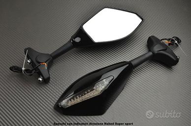 Specchi con indicatori direzione Naked Super sport