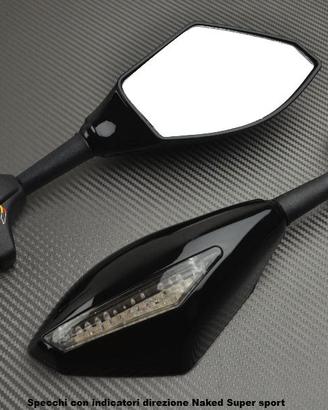 Specchi con indicatori direzione Naked Super sport