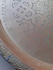 Vassoio Inciso in Rame Stagnato