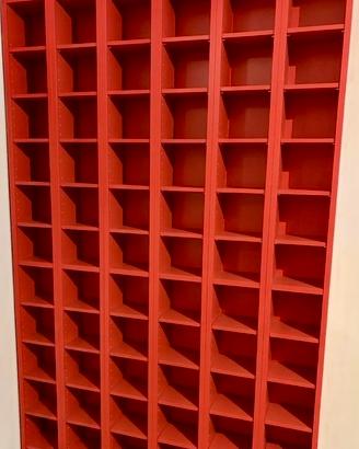 6 scaffali librerie ikea Gnedby rossi