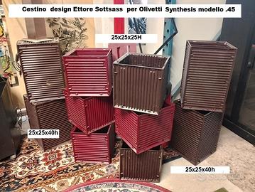Cestino carta Ettore Sottsass Olivetti Synthesis