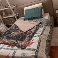 Letto contenitore in ecopelle
