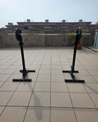 Rack K-Sport + bilanciere + 2 dischi da 5 kg