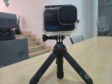 GoPro HERO12 Black + Custodia Subacquea e Treppied