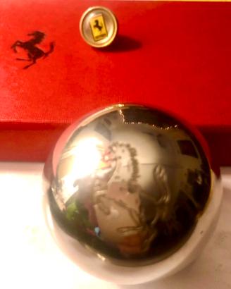 Pomello cambio Ferrari 308 GTS acciaio logo inciso