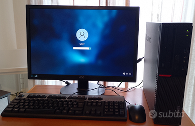 PC fisso Lenovo ThinkCentre M700 i5 e Monitor 22