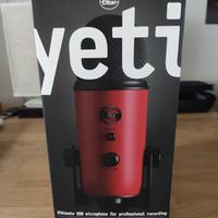 (Blue) Microfono Rosso Yeti Professionale USB