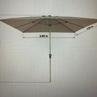 Ombrellone con palo centrale