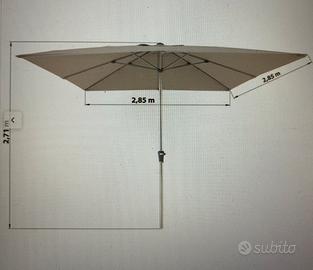 Ombrellone con palo centrale