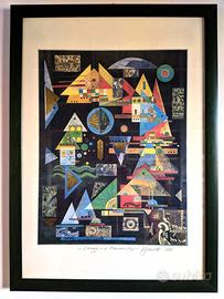 Litografia  Umberto Zanetti 'Omaggio a Kandinsky'