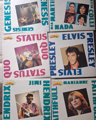 Set lotto 6 dischi vinile serie superstar