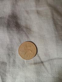 Moneta del 1970 da 10 penny