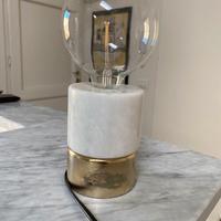 Lampada design base marmo