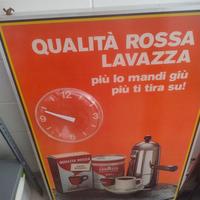 insegna Lavazza orologio illuminata