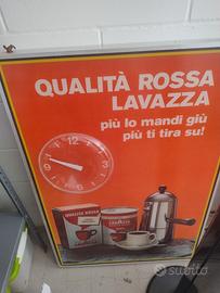 insegna Lavazza orologio illuminata