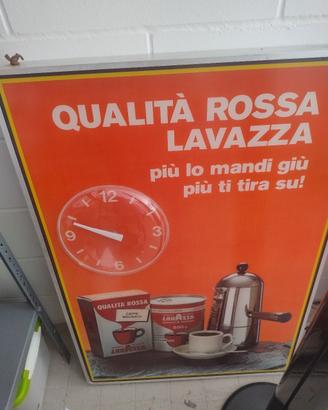 insegna Lavazza orologio illuminata