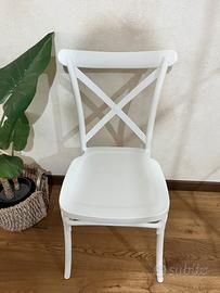 Set 4 sedie bianche moderne