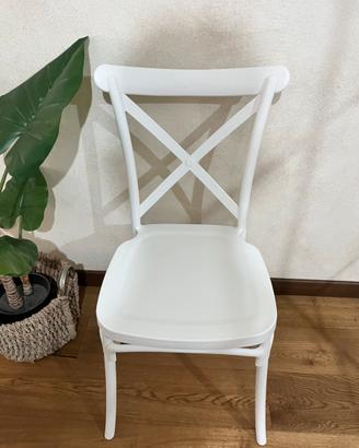 Set 4 sedie bianche moderne