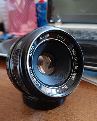 Cosina Cosinon 55mm f 2.8 attacco  M42