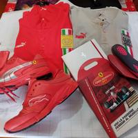 Lotto memorabilia ferrari polo pilota e kit Mugell
