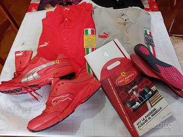 Lotto memorabilia ferrari polo pilota e kit Mugell