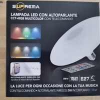 Lampada led rgb multicolore con altoparlante