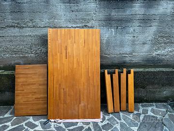 Tavolo in legno massello 140x80 allungabile 190x80