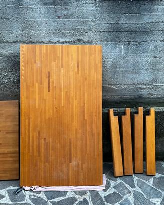 Tavolo in legno massello 140x80 allungabile 190x80