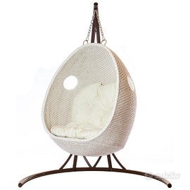 Poltrona sospesa in rattan sintetico  FIDJI FRESH