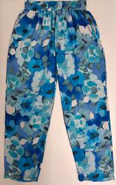 Pantaloni casual a stampa floreale tg XL
