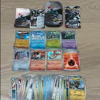 Lotto di 334 carte pokemon + mini tin