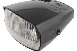 Faro anteriore nero per Piaggio Ciao Lusso