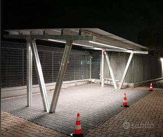 Pensilina con fotovoltaico