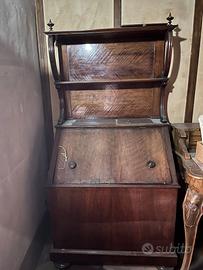 Mobile legno porta carbone + mobiletto bagno in le