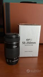 Obiettivo Canon EFS 55-250mm f/4-5.6 IS STM