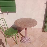 Tavoli giardino in marmo e ghisa