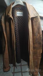 giacca in pelle marrone made in Italy 